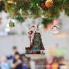 2022 New Funny Christmas Decorations Cartoon Character Acrylic Hanging Ornament For Christmas Tree And Car Backpack