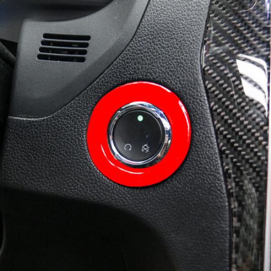 Car One-Click Startup Switch Button Trim For Ford Explorer 2013- Bright Red
