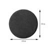 Black Round Slate Coasters: Stone Heat-Resistant Mats for Cups & Tea Trays