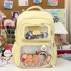 Schultasche für weibliche Schüler Großer Rucksack Transparente Tasche