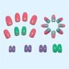 Dream Mermaid Wearing Nails Hot Girl Sweet Cool Ins Style European And American Fake Nails Finished Gradient Glitter Nail Polish