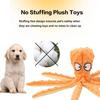 32×8cm Pet Plush Dog Toy Voice Octopus Shell Puzzle Toy Bite Resistant Interactive Pet Dog Teeth Cleaning Chew Toy Pet Supplies