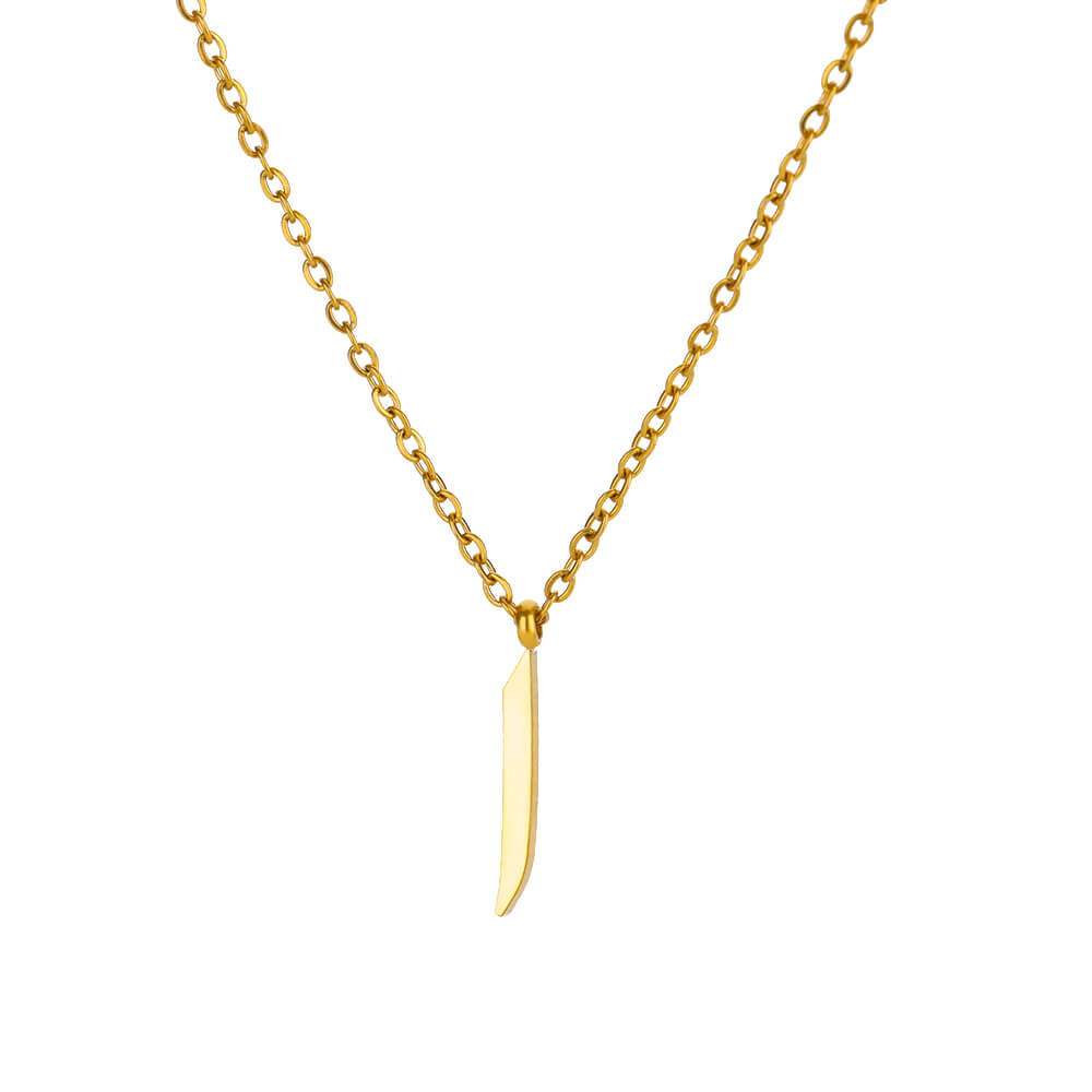 Náhrdelník z nerezové oceli s arabským písmenem pro ženy, zlatá barva, přívěsek s abecedou, choker, řetízek na klíční kost, trendy šperk, dárek