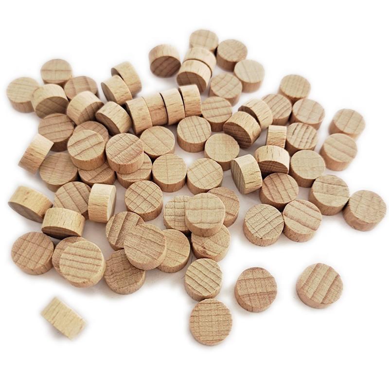 1cm Wood Circles for Crafts Unfinished Wood Circles Natural Round Wooden Disc Cutouts Blank Round Wood Circle Slices