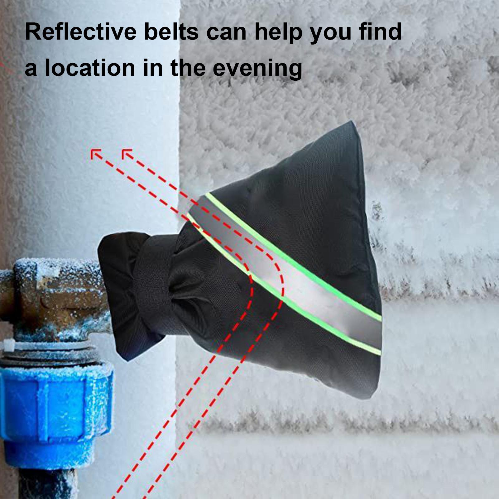 

Outdoor Faucet Cover Garden Tap Antifreeze Protector Anti-UV Waterproof Faucet Wrap For Cold Weather Outdoor Pipe Well Pump RV CHINA
