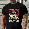 I Can'T Listen To You, I'M Busy Gaming And Enjoying Ramen Design Moto Men's Casual Summer Shor