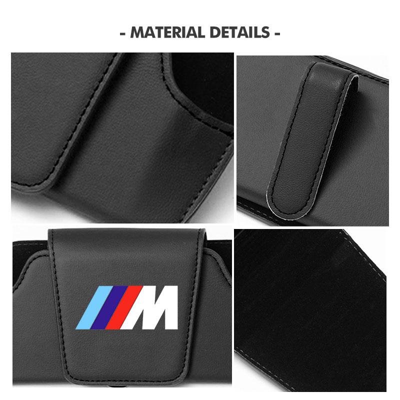 LBHBE1 2026 Car Sticker For BMW Car Sun Visor Glasses Holder Visor Bracket Sunglasses Support X1 X2 X3 X4 X5 X6 X7 G20 G30 6GT E46 E90