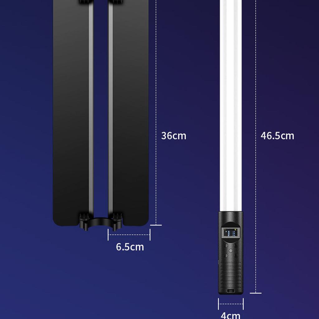 Lumină stick RGB pentru fotografie, iluminare portabilă de mână, pentru ședințe foto, filmări video, lumină de umplere, lumină de atmosferă pentru studio live de interior