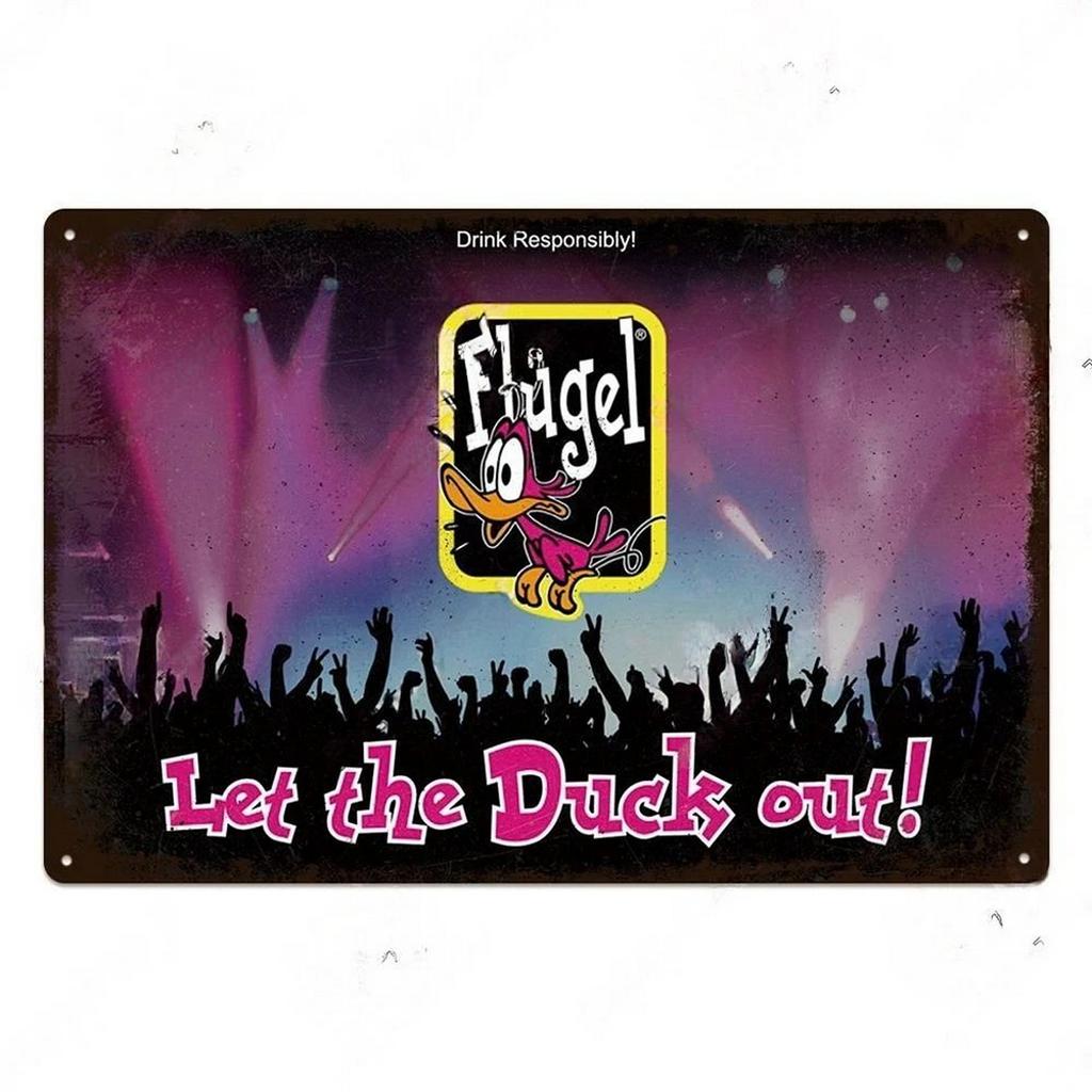 Metal Tin Signs Flugel Drinking Wall Decoration Plaque Vintage Art Poster Iron Painting for Man Cave Home Cafe Garden Club Bar
