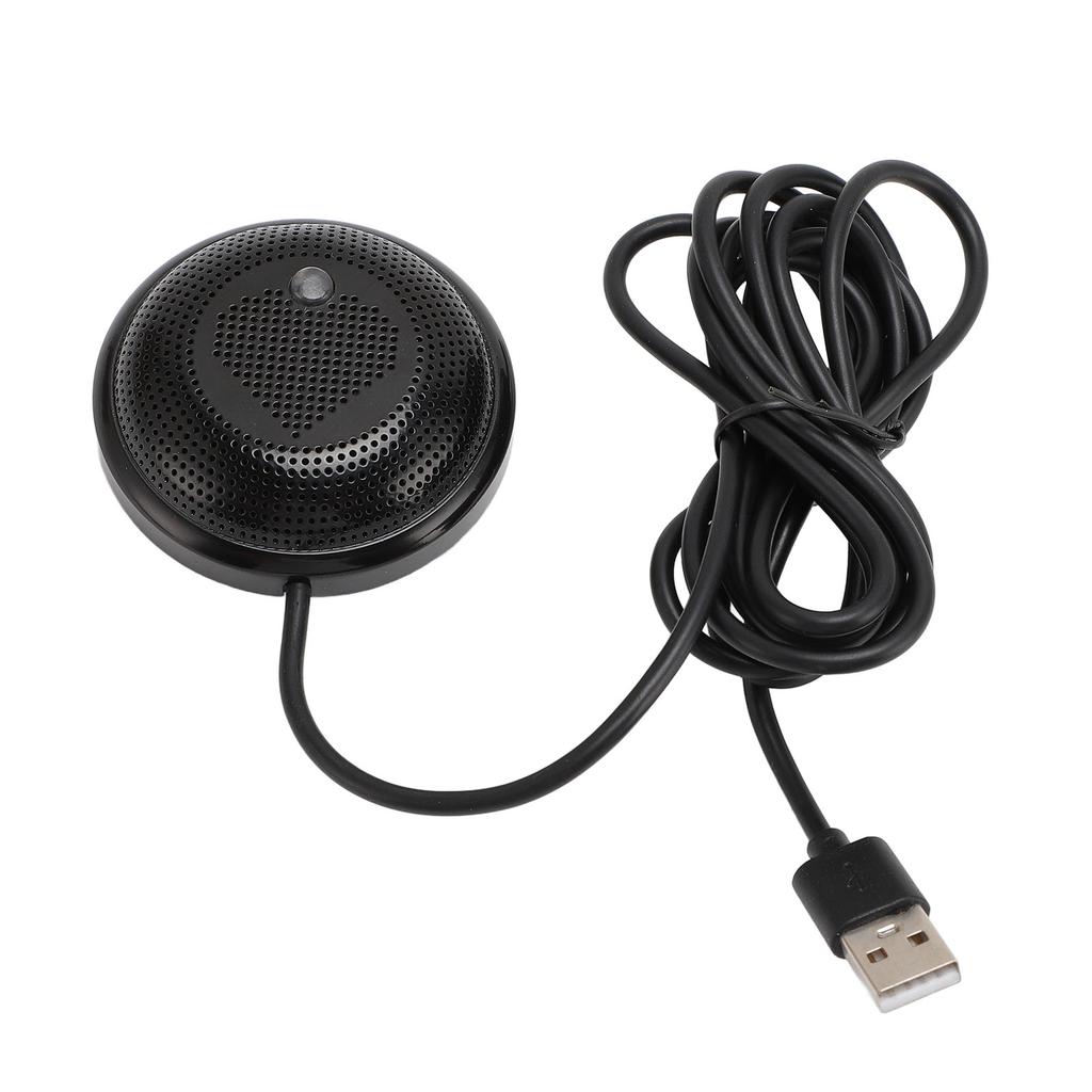 Conference Microphone Corded USB Noise Reduction 360 Degrees  Omnidirectional Voice Pickup Conference Mic