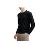 Fila Blue Series Business Round Neck Comfortable Long Sleeve Sweatshirt Men Sweatshirt Black F11M512207F-BK