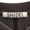 SNIDEL French Sleeve Washed Simple T-shirt F Brown Women Used