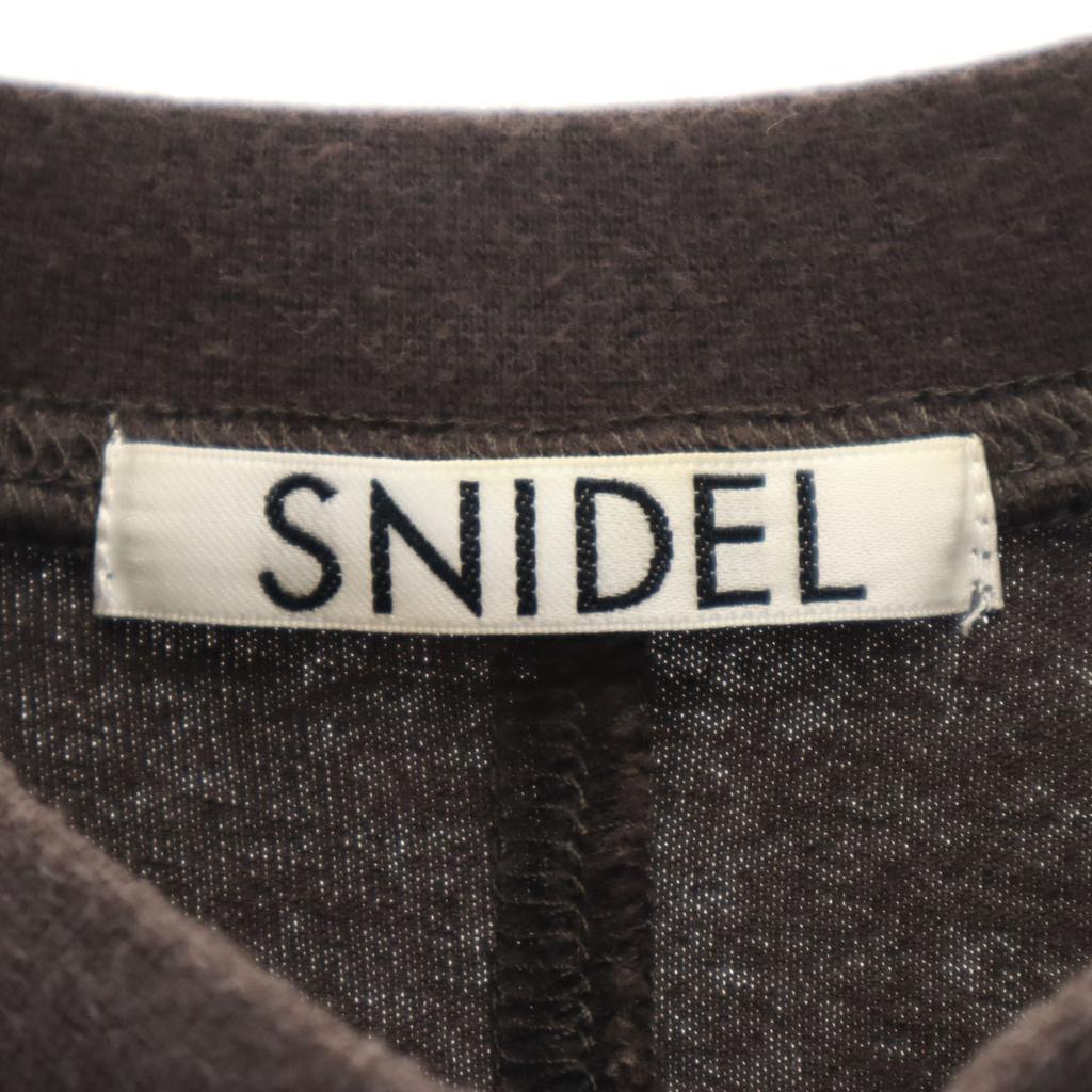 SNIDEL French Sleeve Washed Simple T-shirt F Brown Women Used