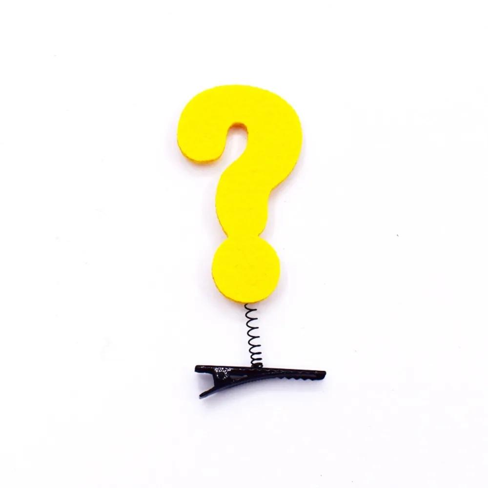 WiFi Funny Hairpin 2024 3D Lightning Symbol Hair Clip Sweet Question Mark Hair Accessories Party