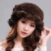 New Mink Fur Hat Women's Winter Mink Fur Women's Winter Hat Thick Versatile Warm Fashion Fur Hat Women's Winter