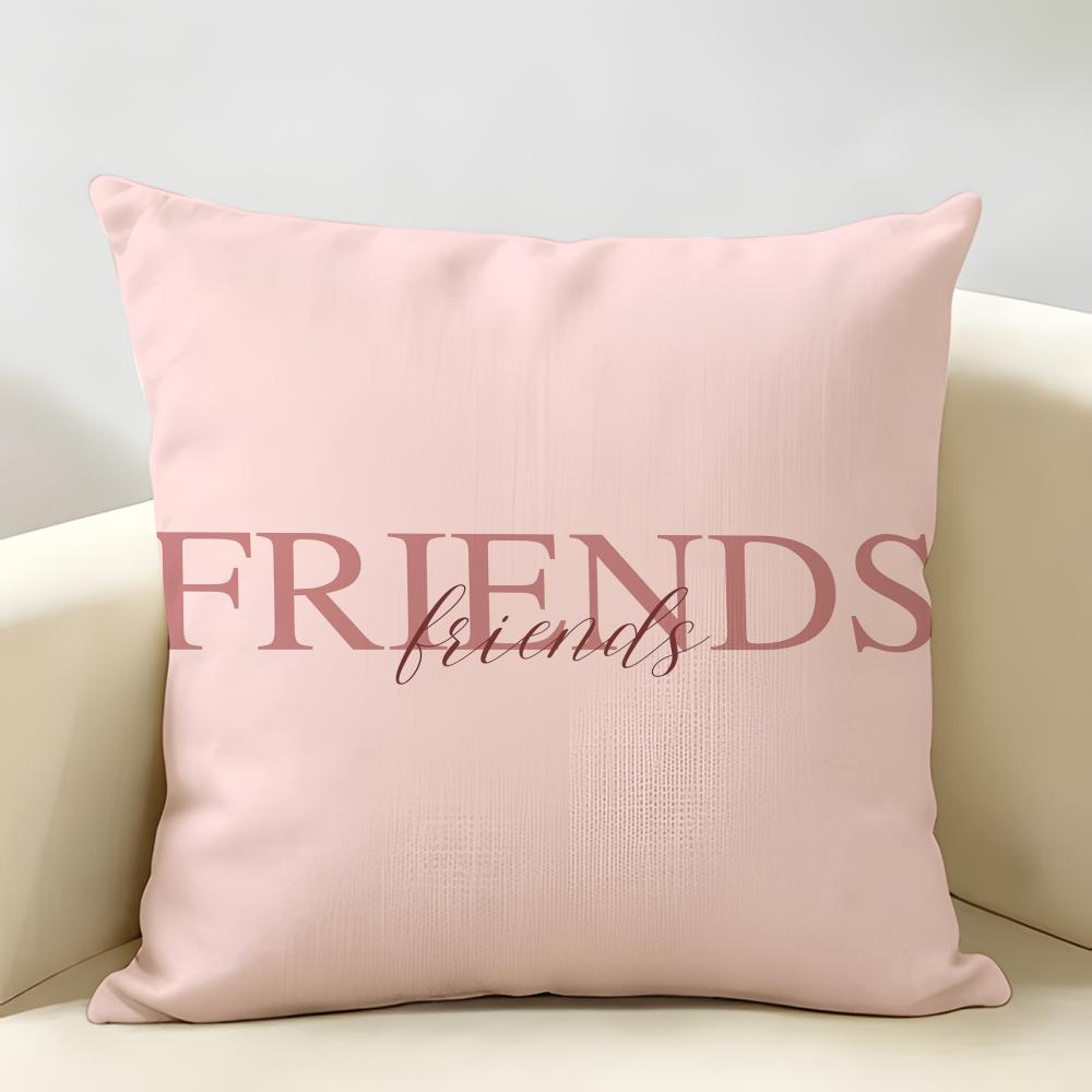 Simplicity Fashion Text Love Cushion Cover Natural Linen Organic Fabric DoubleSided Printing Room Sofa Decor Pillow Case