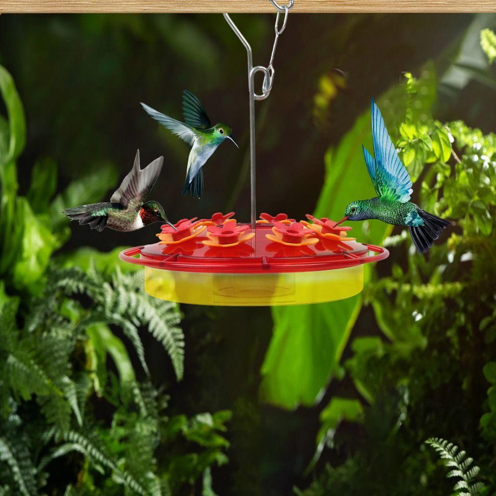 

with 8 Feeding Bird Feeder Plastic Hummingbird Drinker Hummingbird Feeder Garden