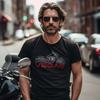 Classic Motorcycle Brand TShirt Unisex Women Graphic Tee Cotton Summer Streetwear