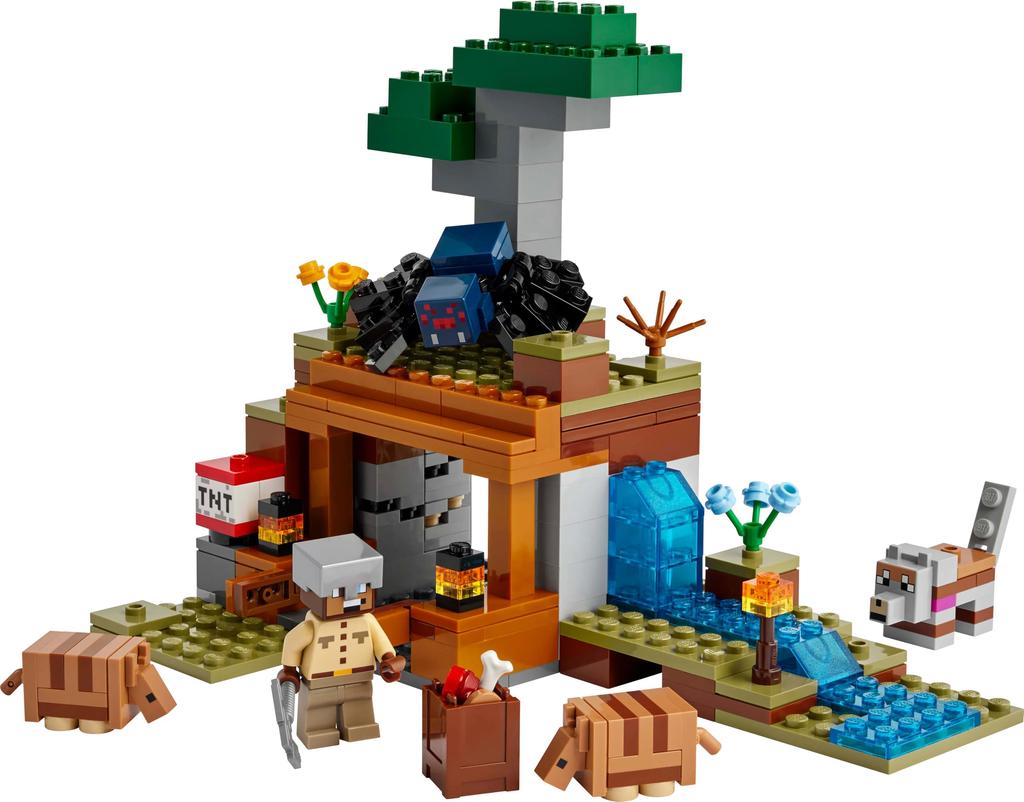 LEGO Minecraft Armadillo Savanna Exploration Toy Birthday Present Blocks Boys Girls Children Ages 8, 9, 10 Elementary School Students Game 21269
