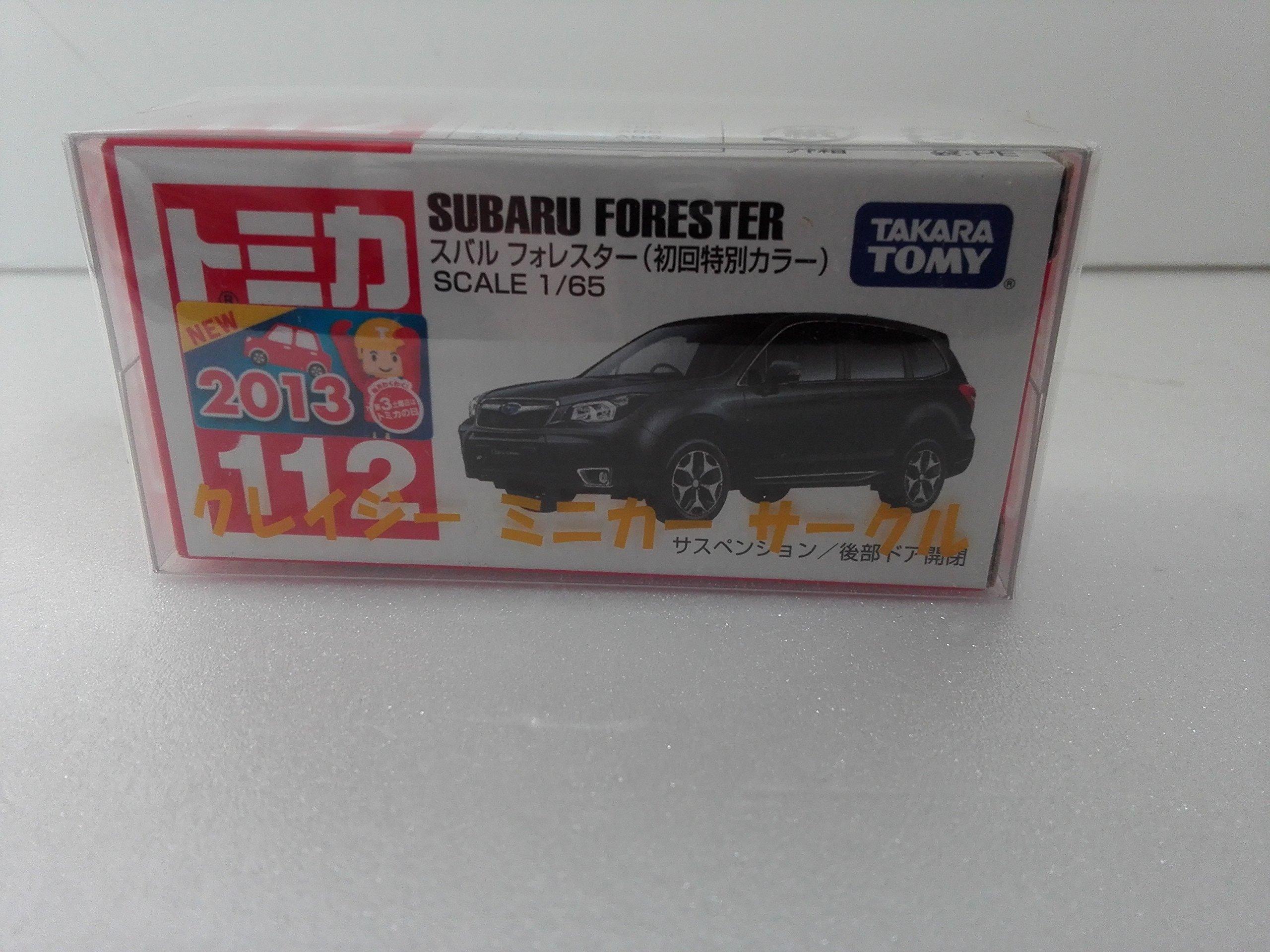 

Tomica 112 Subaru Forester Цвет ограниченной серии первого выпуска Наклейка «Новый автомобиль» Безумная мини-машинка Круглый кейс в комплекте Отправляется со склада Amazon