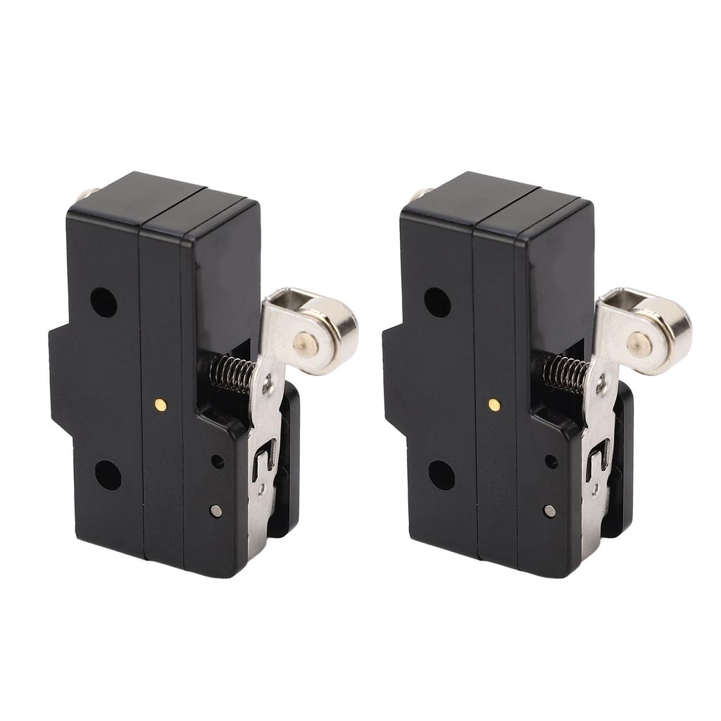 2 Pcs Micro Limit Switch 160OF 42RF 2.7PT 2.4OT 0.5MD 30.2OP 32.5FP NO NC Roller Lever Limit Switch 250VAC
