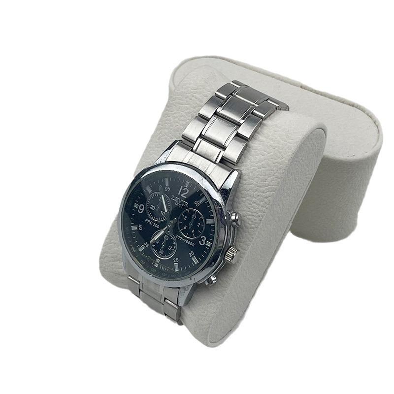 Universelle Samtleder Uhrenbox und Kissenhalter für mechanische Armbanduhren