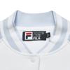 FILA Color Block Knit Long Sleeve Baseball Jacket Women jackets Sunlight-Blue F11W249501F-LB