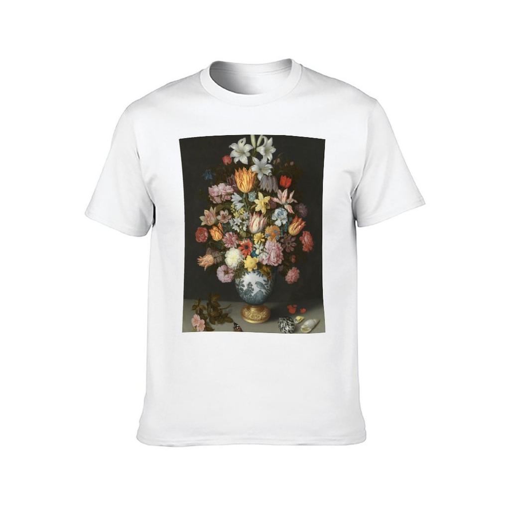 T-Shirt - Flowers man Of The Ambrosius shirt designer A In Vase Still Wan-Li t Life A Bosschaert Elder