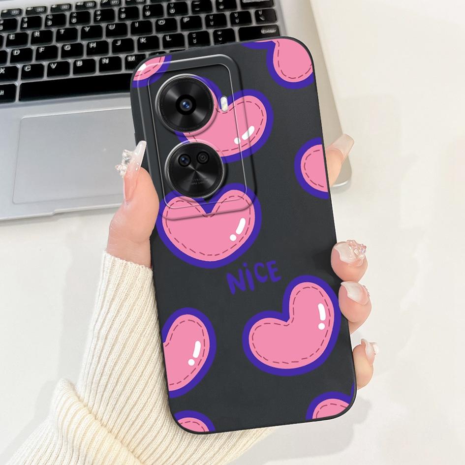 Nova 12 SE Hülle Für Huawei Nova 12 SE Cover 2024 Mode Bemalt Flüssigsilikon Anti-Fall Schutz Stoßfänger Für Nova 12SE Funda