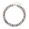 Bright Bohemian Beach Choker: Jelly-Colored Acrylic Resin Necklace for Women