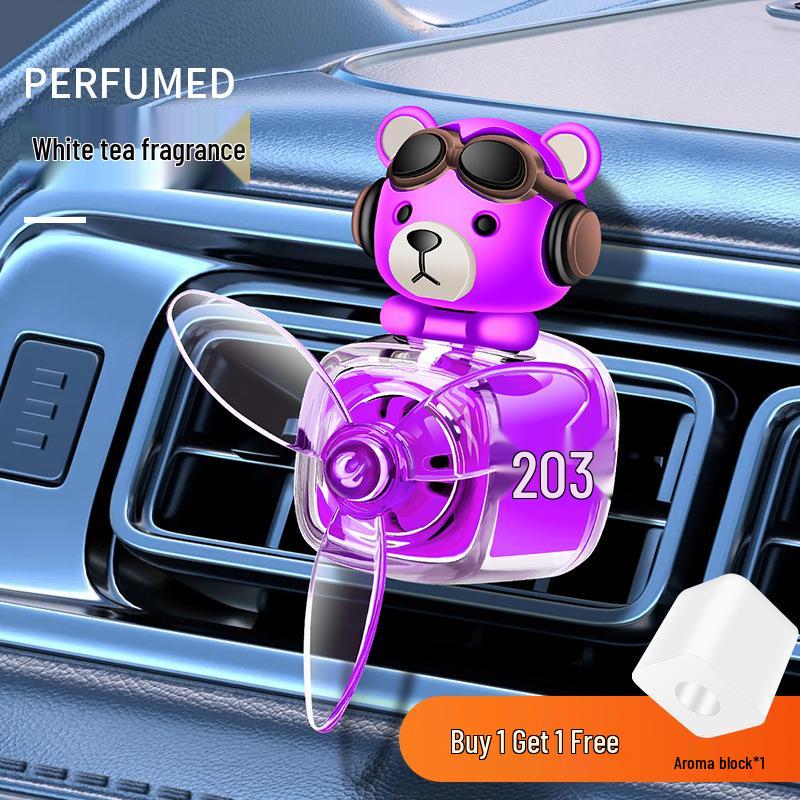 Bear Car Freshener Vent Perfume and Ornament Diffuser Fan