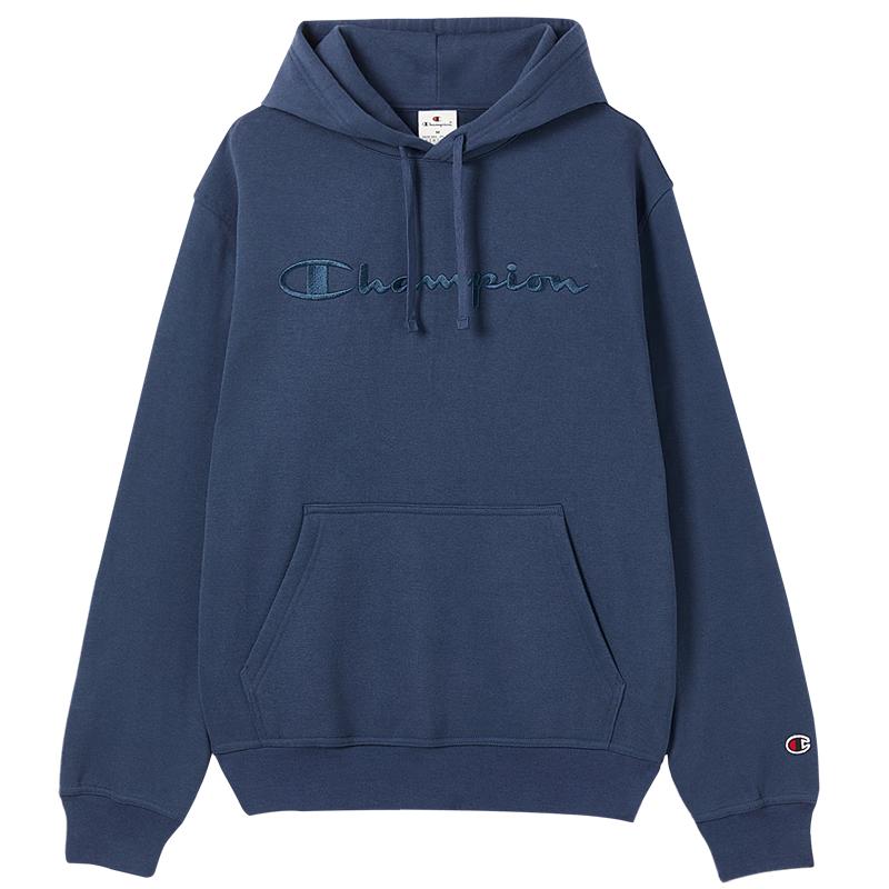 Champion Мужская толстовка с капюшоном, плюшевой подкладкой и вышитым логотипом L