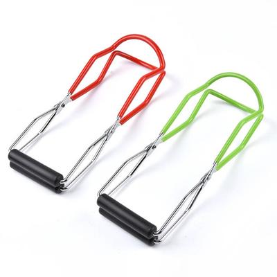 1PC Fashion Can Tong Nerezová protiskluzová tepelná odolnost s rukojetí Canning Lifter