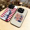 The Culture of the American Flag Phone Case For iPhone 17,16,15,14,13,12,11 Plus,Pro Max,XS,Colorful Silver Black Cover