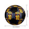 Messi 10 Soccer Ball Colorful All Ages Machine Stitched PVC Competition Ready Durable High-Bounce.SIZE5