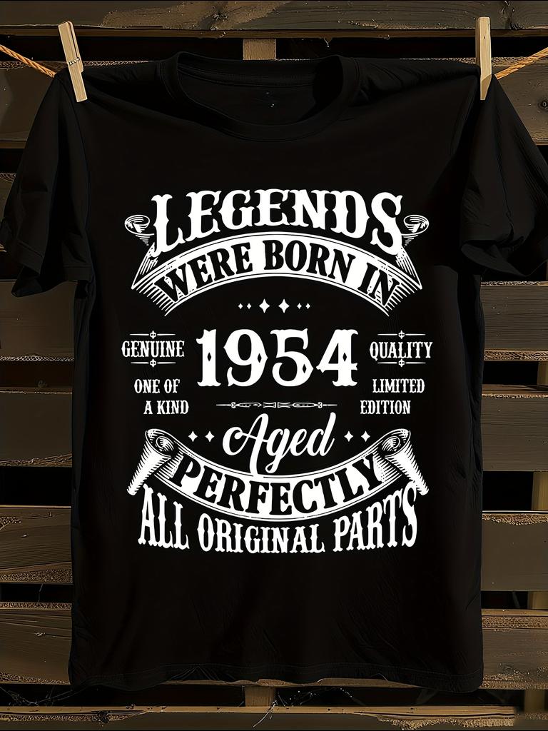 1954 Born 70th Birthday Vintage Legends T-shirt
