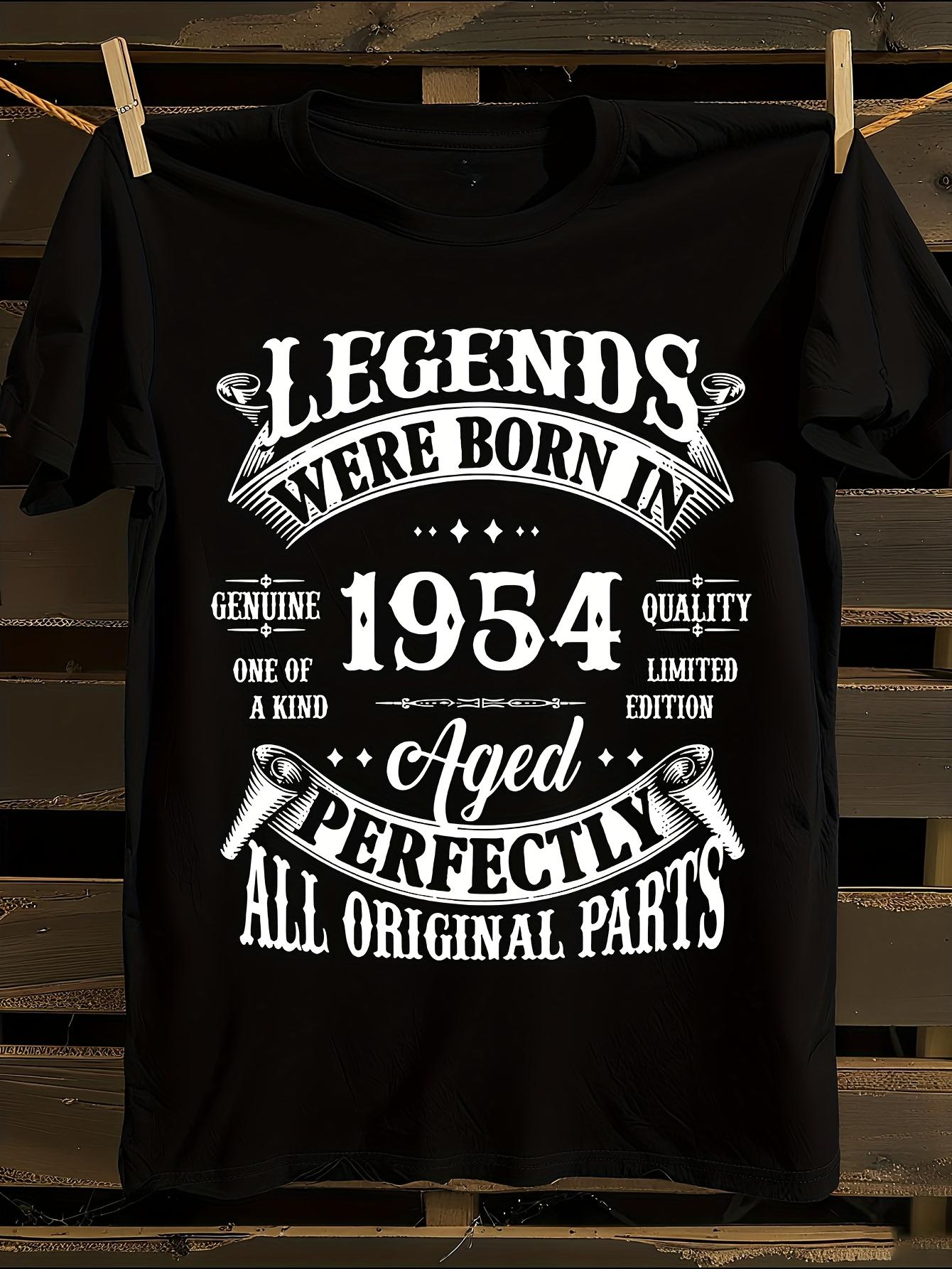 1954 Born 70th Birthday Vintage Legends T-shirt M