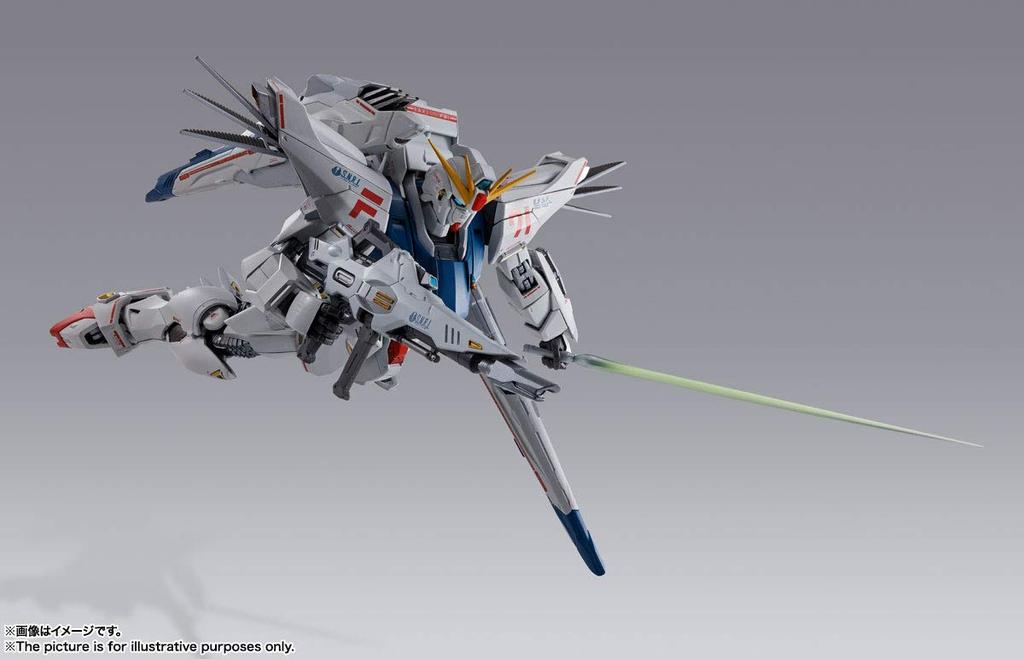 TAMASHII NATIONS METAL BUILD Mobile Suit Gundam F91 Gundam F91 CHRONICLE WHITE Ver. Ca.. 170 mm große, bewegliche Figur aus ABS, PVC und Druckguss, bemalt