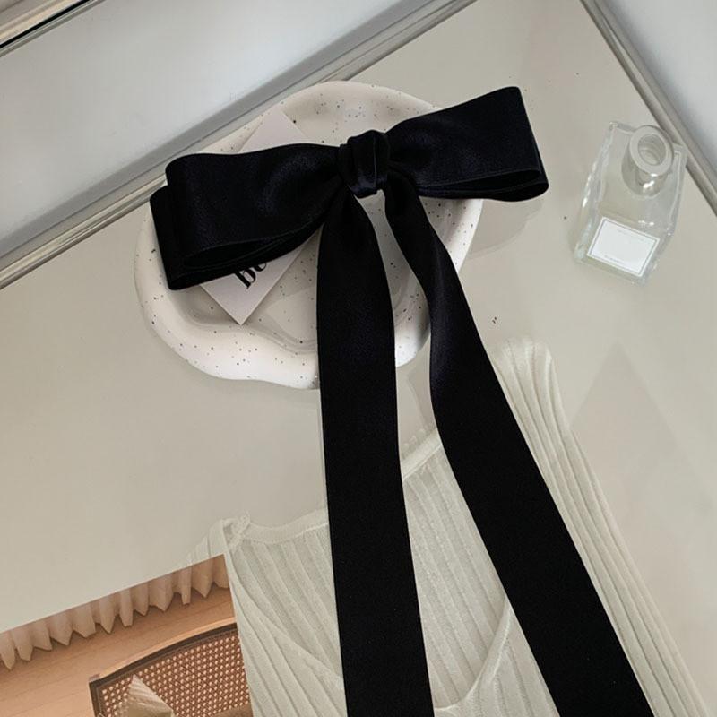 1 Stück Neue Koreanische Mode Bogen Haarnadel Einfarbig Elegante Haarspangen Kopfbedeckung Mädchen Kinder Haarschmuck