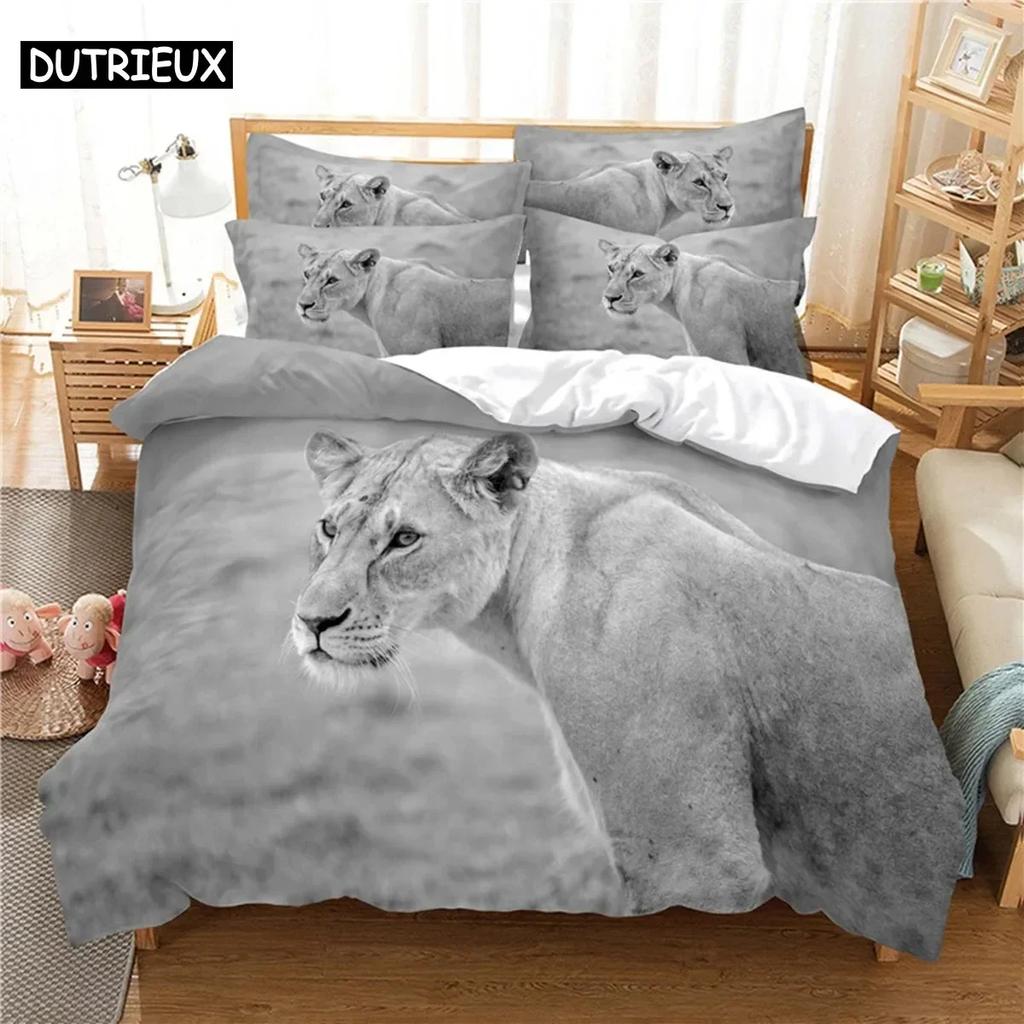Deep Lion Bedding Set For Bedroom Soft Modern Bedspreads Comefortable Kids Duvet Cover Quilt Cover And Pillowcase