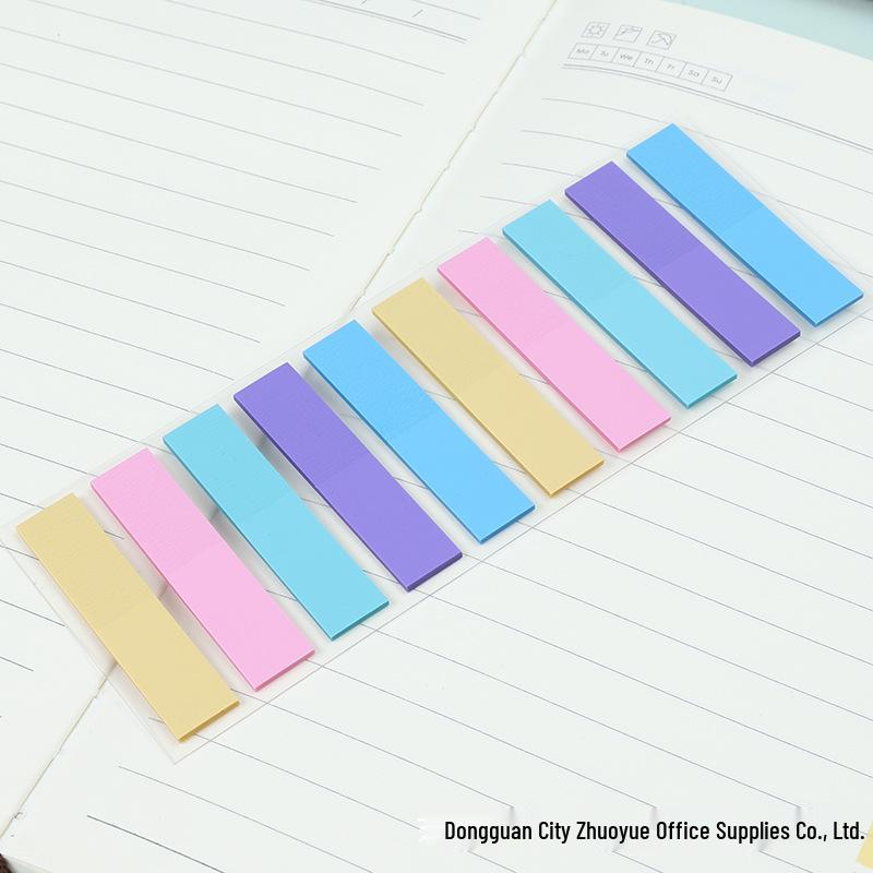 Transparent Waterproof Sticky Note Pad - Cute, Fresh Style, Tear-Resistant