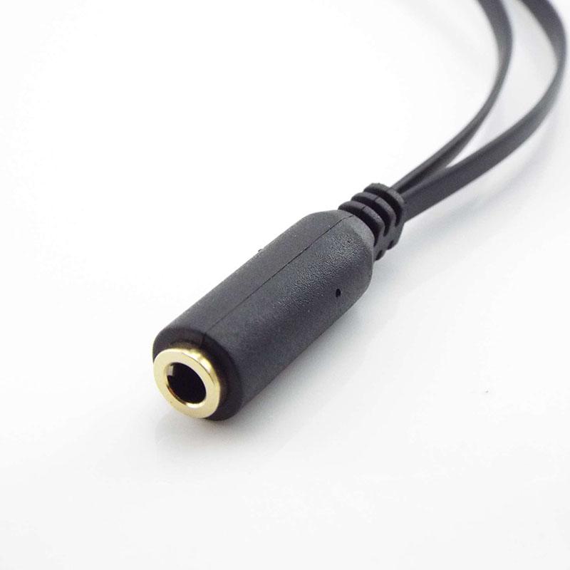 3,5-mm-Kopfhöreradapter, Kopfhörer-Splitter, Audio-Buchse auf 2 Stecker, 3,5-mm-Mikrofon-Y-Splitter, Headset zum Laptop-PC-Aux-Kabel