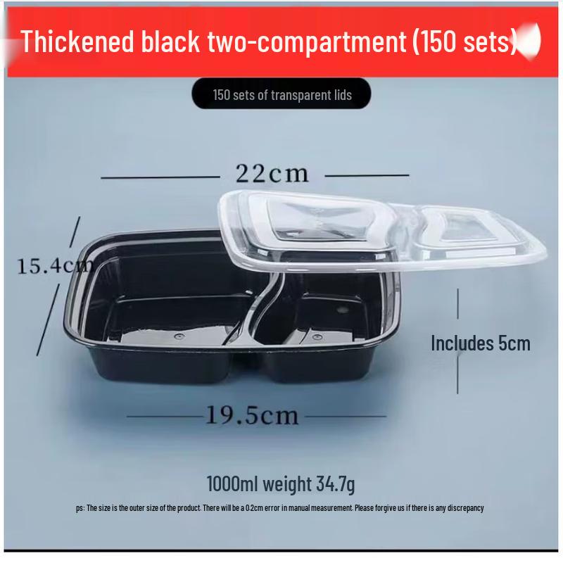 ZB Disposable PP Plastic Takeaway Meal Boxes