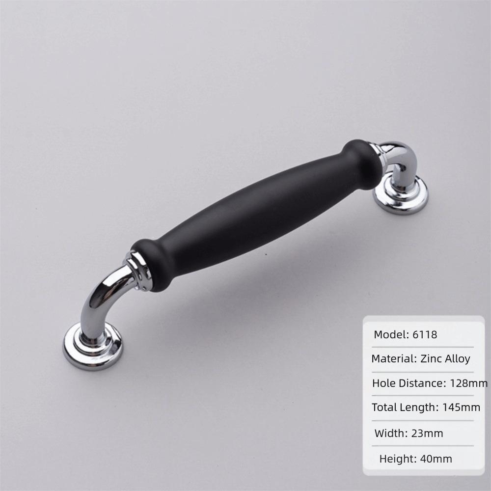 Black Door Handle Single Hole Cabinet Handle Hardware Wardrobe Handle  Wardrobe