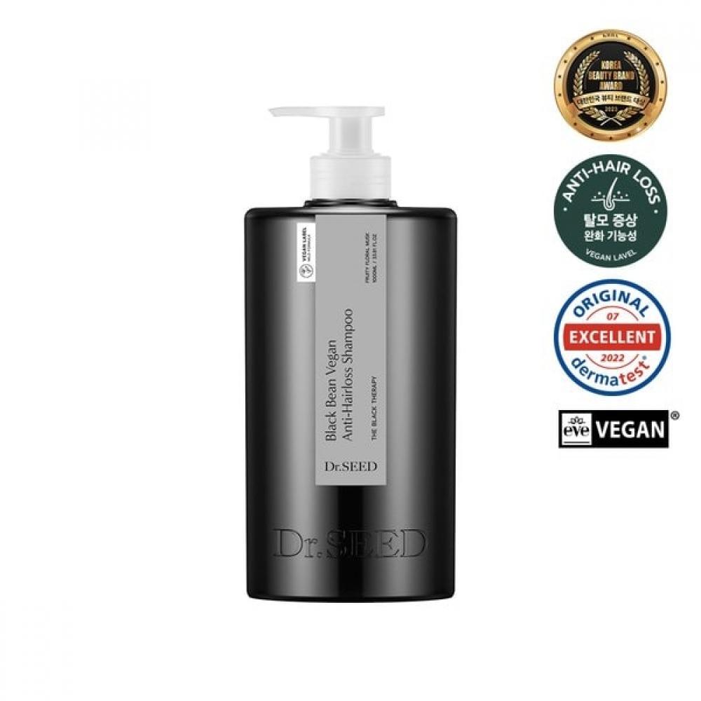 [dr. Seed] Black Bean Vegan Hair Loss Shampoo Large Capacity 1000ml Fruity Floral Musk Fragrance