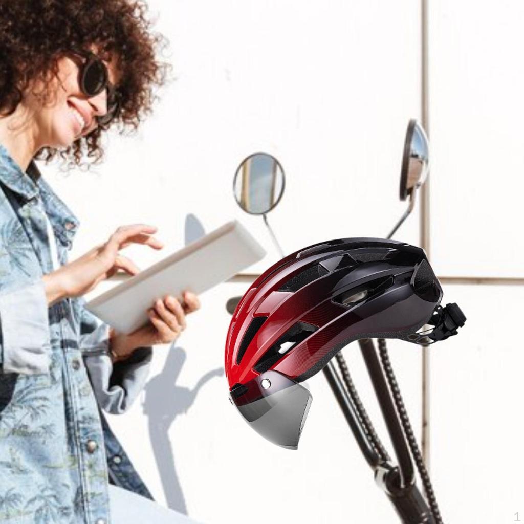 Bike Helmet Bicycle Accessories Detachable Padded Hat with Visor for Road Women Outdoor