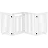 Pet Gate, Stair Safety Gate, Protective Gate, 4 Panels, Foldable, White