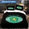 Set Biancheria da Letto 3 Pezzi Emblema Cresta Sporting Cp Stampa 2D (Include 1 Copripiumino + 2 Federe Senza Imbottitura), Decorazione camera da letto, Regalo ventilatore