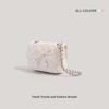 2025 Women's Fashion Bow Small Square Crossbody Bag - Versatile and Chic with Chain Detail
