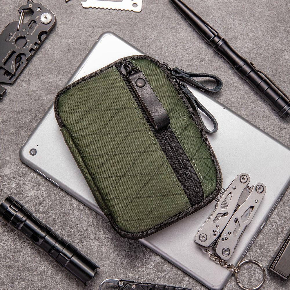 Nylon Material EDC Pocket Organizer Waterproof Tool Storage Bag EDC Wallet Pouch  Cards & Keys